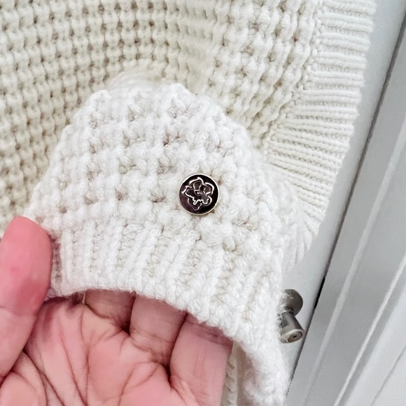 NWOT Ted Baker wool blend ivory knit turtleneck vest - Picture 2 of 6